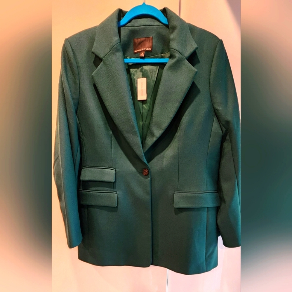 Banana Republic Teal Women's Blazer